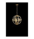 Vestal 41cm Medium Round Pendant 3 Light E27 French Gold-10
