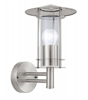 1 Light Outdoor Wall Lantern Stainless Steel IP44, E27 - 1