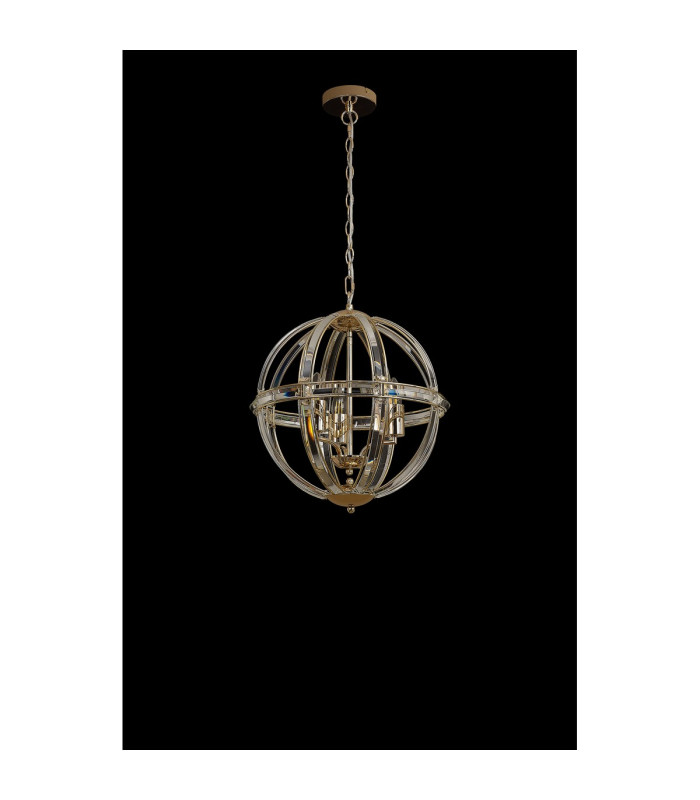 Vestal 41cm Medium Round Pendant 3 Light E27 French Gold-11