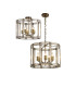 Vestal 48cm Round Drum Pendant/Semi Ceiling 5 Light E27 Antique Brass-1