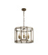 Vestal 48cm Round Drum Pendant/Semi Ceiling 5 Light E27 Antique Brass-4