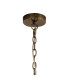 Vestal 48cm Round Drum Pendant/Semi Ceiling 5 Light E27 Antique Brass-7