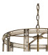 Vestal 48cm Round Drum Pendant/Semi Ceiling 5 Light E27 Antique Brass-8