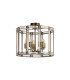 Vestal 48cm Round Drum Pendant/Semi Ceiling 5 Light E27 Antique Brass-10