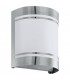 1 Light Outdoor Flush Wall Light Stainless Steel IP44, E27 - 1