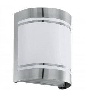 1 Light Outdoor Flush Wall Light Stainless Steel IP44, E27 - 1