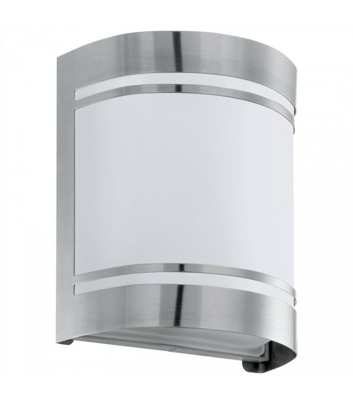 1 Light Outdoor Flush Wall Light Stainless Steel IP44, E27 - 1