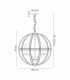 Vestal 62cm Large Round Pendant 6 Light E27 French Gold-2