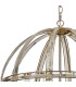 Vestal 62cm Large Round Pendant 6 Light E27 French Gold-8