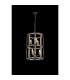 Vestal 38cm Small Round Column Pendant 6 Light E27 Antique Brass-3