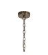 Vestal 38cm Small Round Column Pendant 6 Light E27 Antique Brass-5
