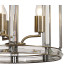 Vestal 38cm Small Round Column Pendant 6 Light E27 Antique Brass-8