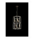 Vestal 38cm Small Round Column Pendant 6 Light E27 Antique Brass-9