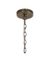 Vestal 45cm Medium Round Column Pendant 8 Light E27 Antique Brass-5