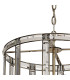 Vestal 45cm Medium Round Column Pendant 8 Light E27 Antique Brass-6