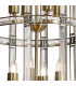 Vestal 45cm Medium Round Column Pendant 8 Light E27 Antique Brass-7