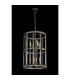 Vestal 45cm Medium Round Column Pendant 8 Light E27 Antique Brass-9