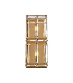 Vestal Rectangular Wall Light 2 Light E14 French Gold-1