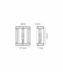 Vestal Square Wall Light 1 Light E14 Antique Brass-2