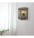Vestal Square Wall Light 1 Light E14 Antique Brass-5