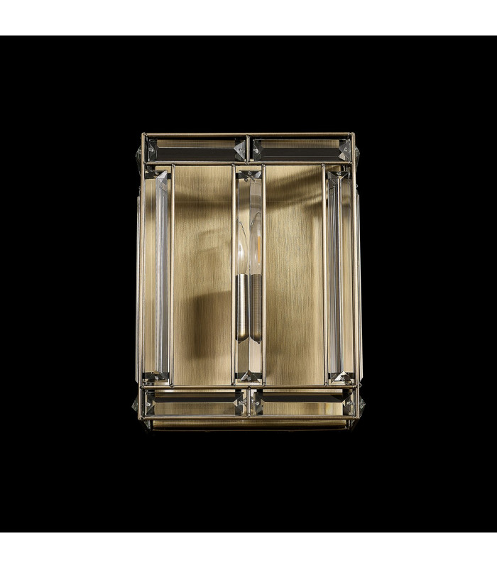 Vestal Square Wall Light 1 Light E14 Antique Brass-12