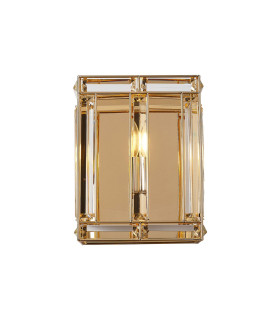 Vestal Square Wall Light 1 Light E14 French Gold-1