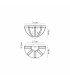 Vestal Wall Light 2 Light E14 Antique Brass-2