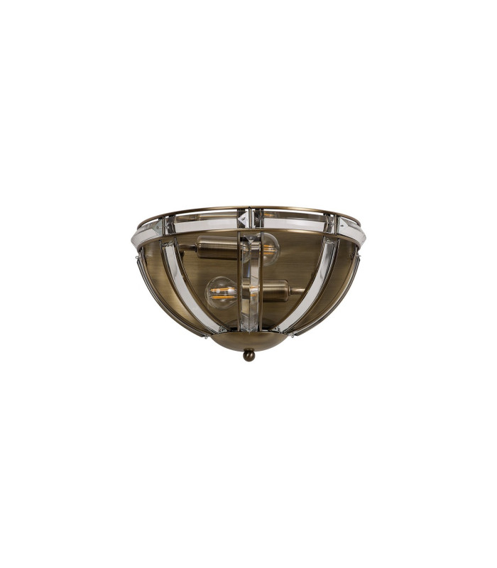 Vestal Wall Light 2 Light E14 Antique Brass-6