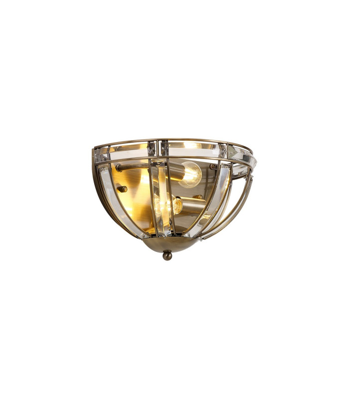 Vestal Wall Light 2 Light E14 Antique Brass-7