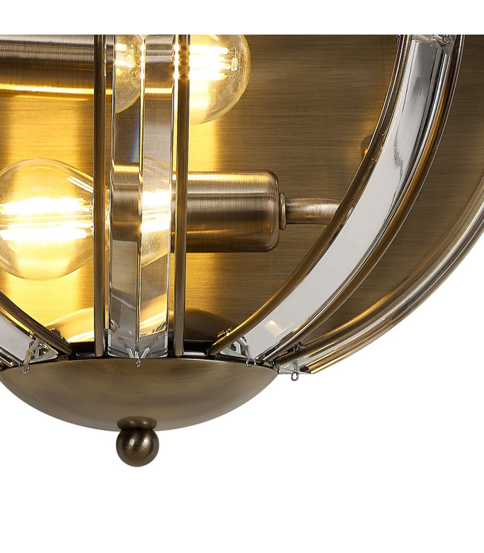 Vestal Wall Light 2 Light E14 Antique Brass-9