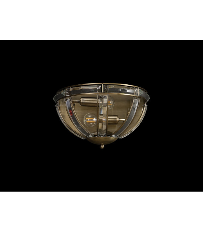 Vestal Wall Light 2 Light E14 Antique Brass-12