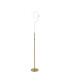 Colonie 2 Light Floor Lamp USB 2.1 mAh Socket 18+7W LED 3000K Touch Dimmer 2500lm Satin Gold -1