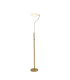 Colonie 2 Light Floor Lamp USB 2.1 mAh Socket 18+7W LED 3000K Touch Dimmer 2500lm Satin Gold -6