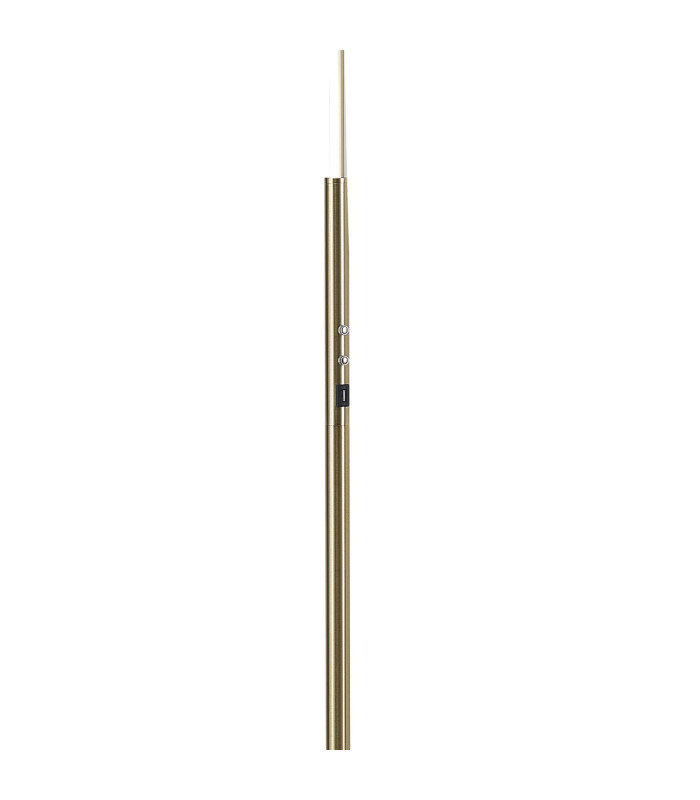 Colonie 2 Light Floor Lamp USB 2.1 mAh Socket 18+7W LED 3000K Touch Dimmer 2500lm Satin Gold -8