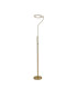 Colonie 2 Light Floor Lamp USB 2.1 mAh Socket 18+7W LED 3000K Touch Dimmer 2500lm Satin Gold -10