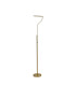 Colonie 2 Light Floor Lamp USB 2.1 mAh Socket 18+7W LED 3000K Touch Dimmer 2500lm Satin Gold -12