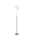 Colonie 2 Light Floor Lamp USB 2.1 mAh Socket 18+7W LED 3000K Touch Dimmer 2500lm Satin Nickel -4