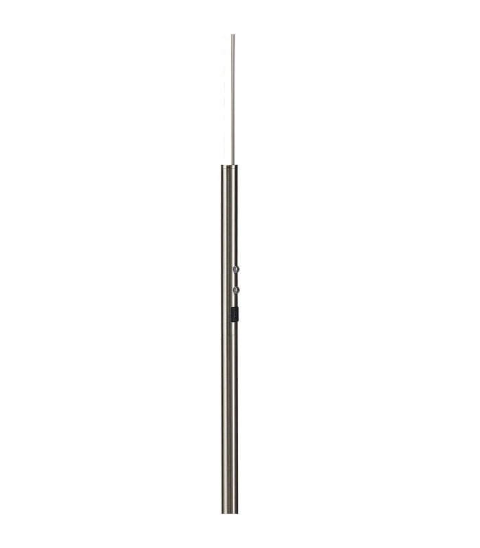 Colonie 2 Light Floor Lamp USB 2.1 mAh Socket 18+7W LED 3000K Touch Dimmer 2500lm Satin Nickel -7