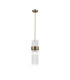 Glensfall 12.5cm Single Pendant 1 Light E14 IP44 Antique Brass/Clear-1