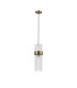 Glensfall 12.5cm Single Pendant 1 Light E14 IP44 Antique Brass/Clear-3