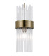 Glensfall 12.5cm Single Pendant 1 Light E14 IP44 Antique Brass/Clear-5