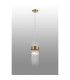 Glensfall 12.5cm Single Pendant 1 Light E14 IP44 Gold/Clear-3