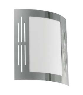 1 Light Outdoor Flush Wall Light Stainless Steel IP44, E27 - 1