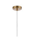 Glensfall 12.5cm Single Pendant 1 Light E14 IP44 Gold/Clear-5