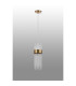 Glensfall 12.5cm Single Pendant 1 Light E14 IP44 Gold/Clear-7