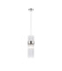 Glensfall 12.5cm Single Pendant 1 Light E14 IP44 Polished Nickel/Clear-1