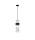 Glensfall 12.5cm Single Pendant 1 Light E14 IP44 Satin Black/Clear-1