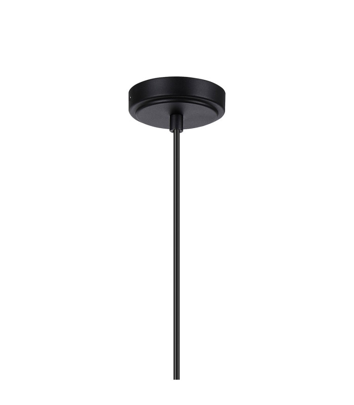 Glensfall 12.5cm Single Pendant 1 Light E14 IP44 Satin Black/Clear-5