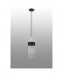 Glensfall 12.5cm Single Pendant 1 Light E14 IP44 Satin Black/Clear-7