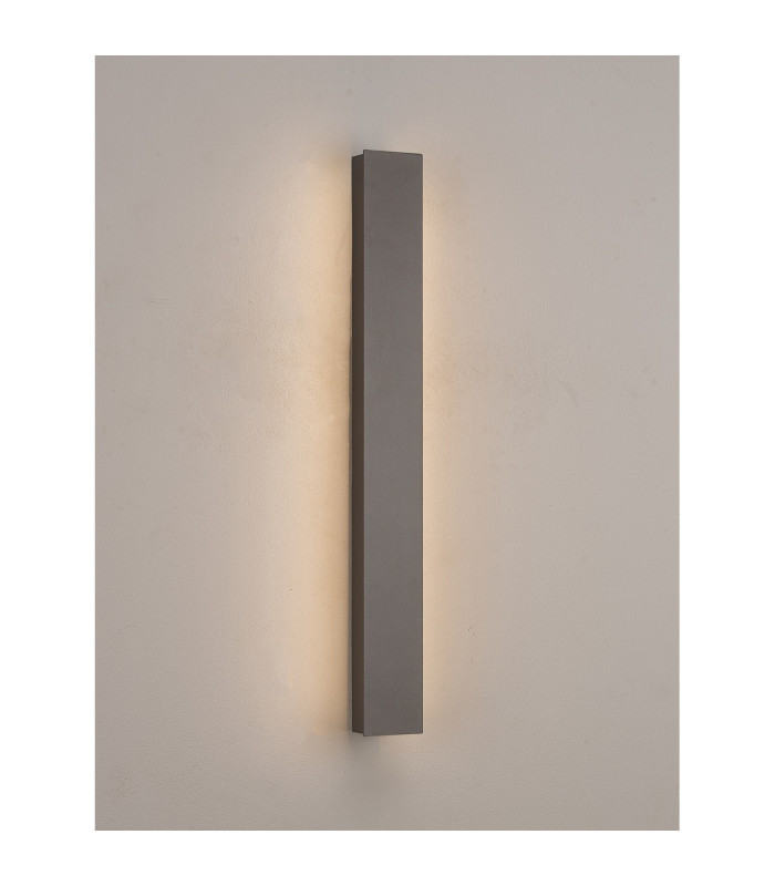 Southampton 50cm Wall Lamp 10W LED 3000K 200lm IP65 Dark Grey -3